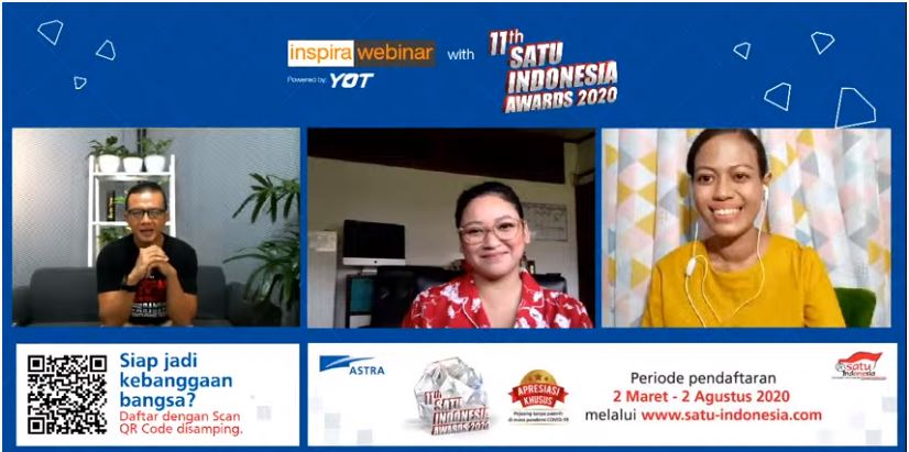 SATU Indonesia Awards 2020 Discussion Presents Environmentalists Agni Pratistha & Maya Stolastika